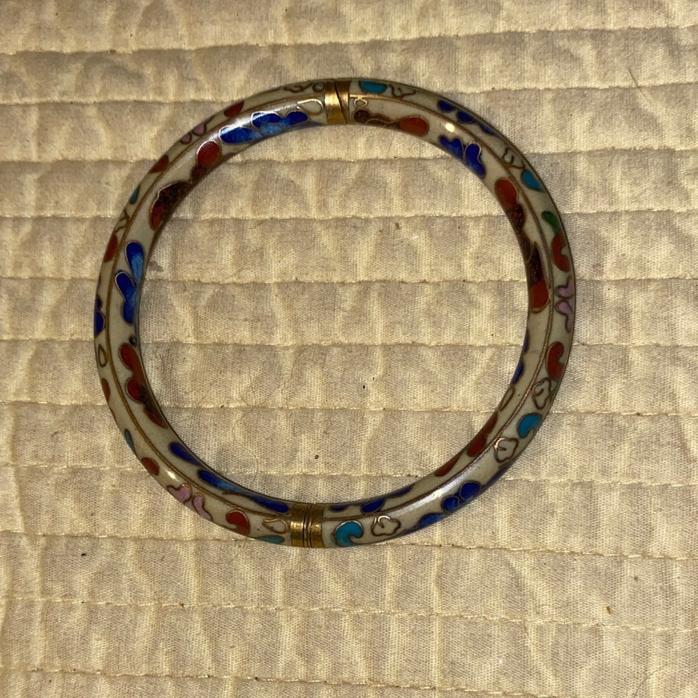 Antique cloisonné bangle perfect